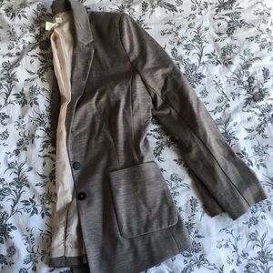 H&M super soft mottled grey blazer jacket